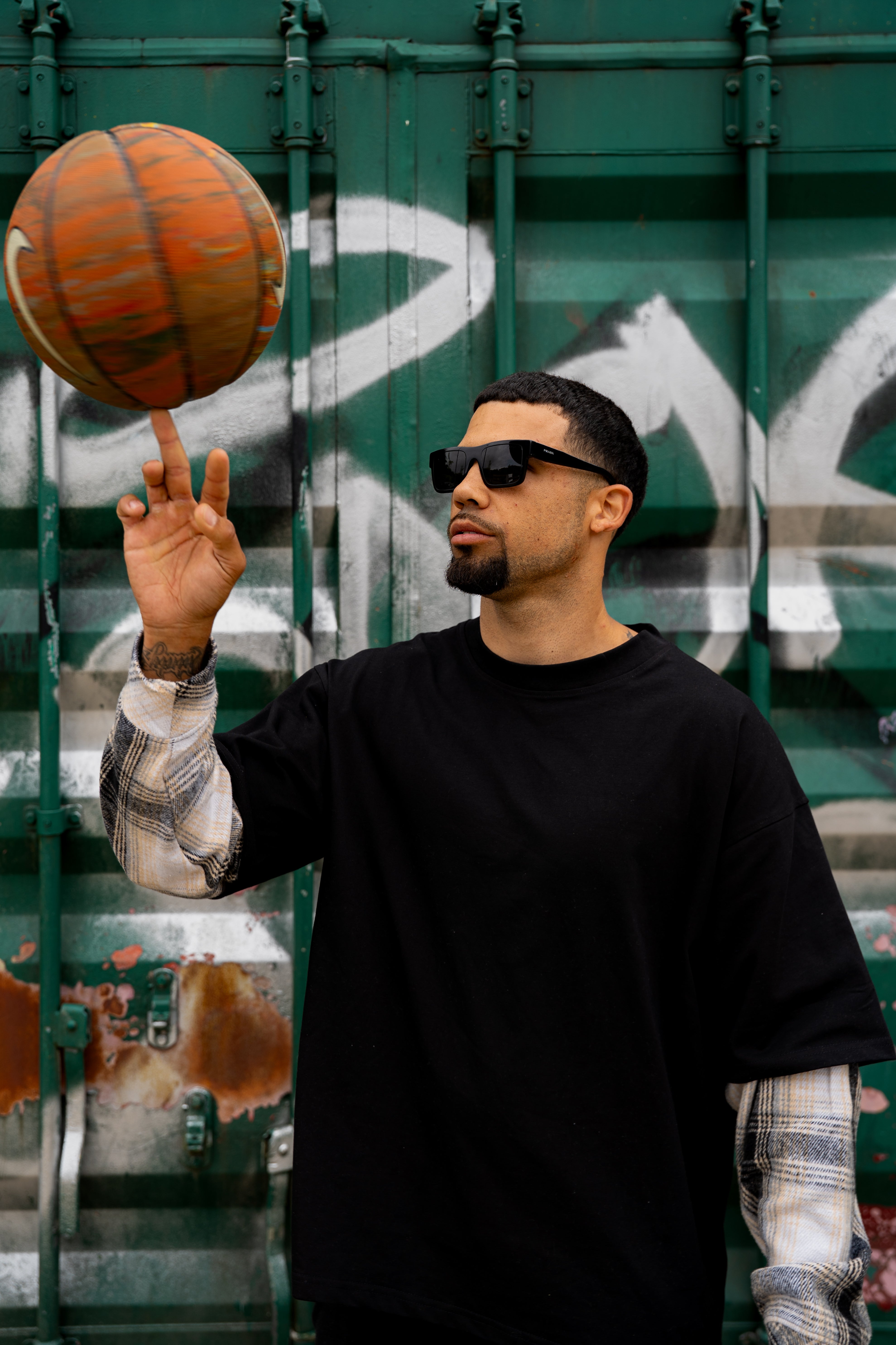 Double Layered Tee Black