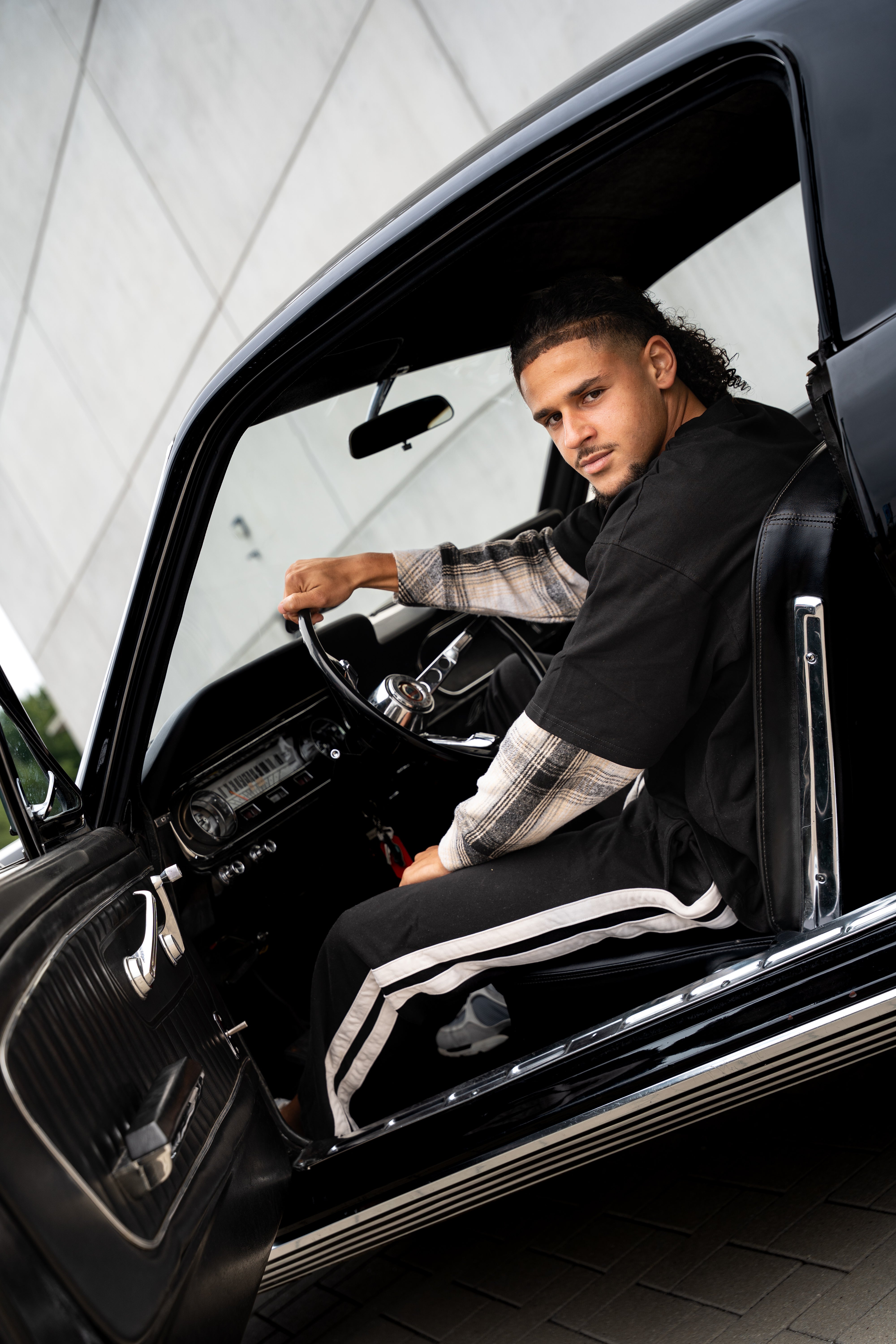 Double Layered Tee Black