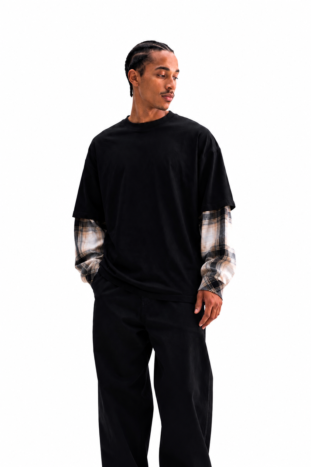 Heavyweight Double Layered Tee Black